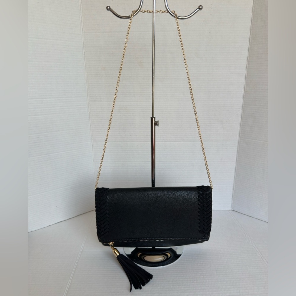 Black Tassel Clutch Bag